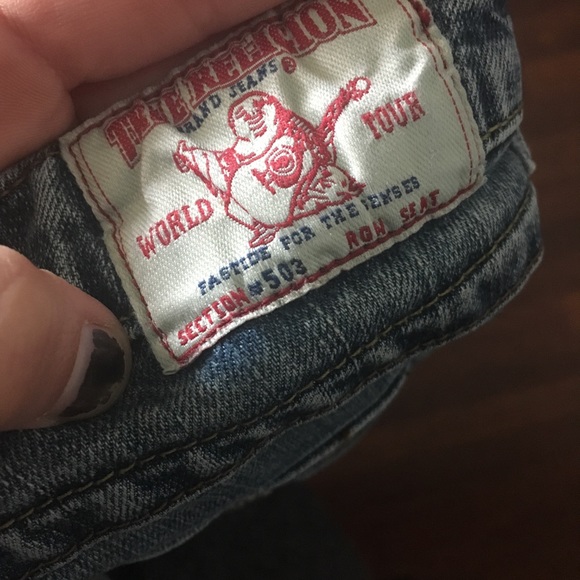 29 True Religions boot cut denim jeans blue light - Picture 8 of 8